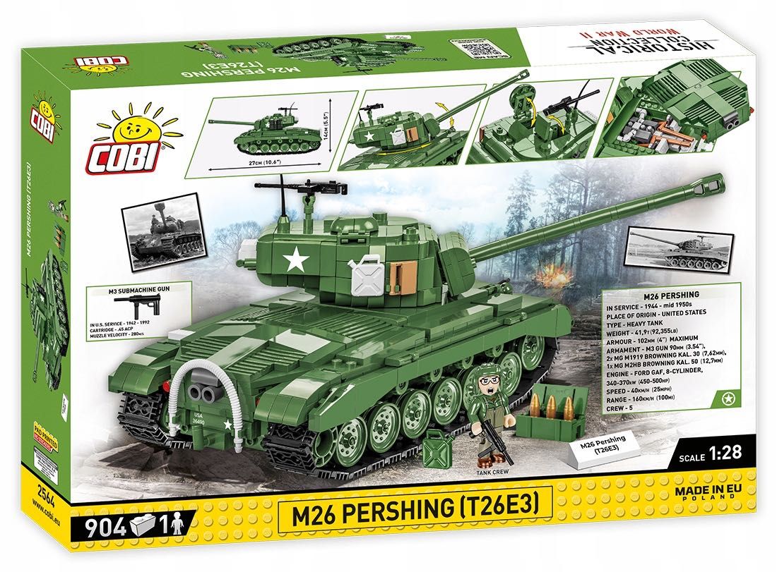 Конструктор Танк COBI-2564 M26 Pershing T26E3