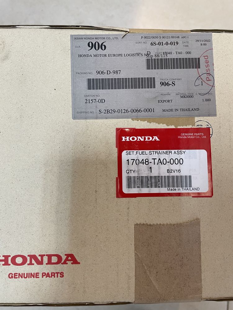 Filtr paliwa Honda 17048-TA0-00 Accord VIII