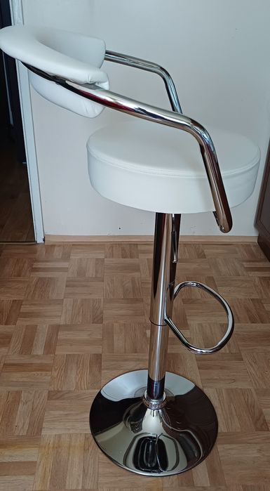 Hoker - krzesło barowe białe (2sztuki)