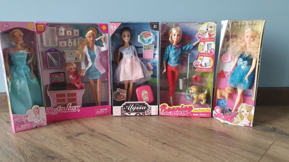 Лялька лікар, лялька з песиком, лялька барбі нові