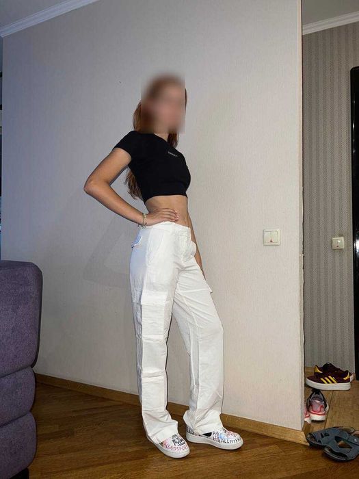 Легкі жіночі штани H&M (льон), р. 36EU