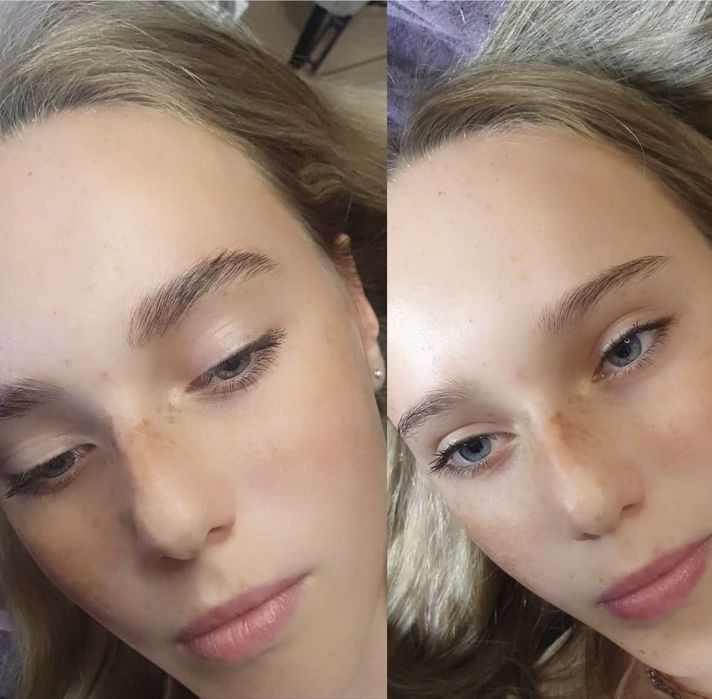 Наращивание ресниц, коррекция и окрашивание бровей, ламинирование ресн