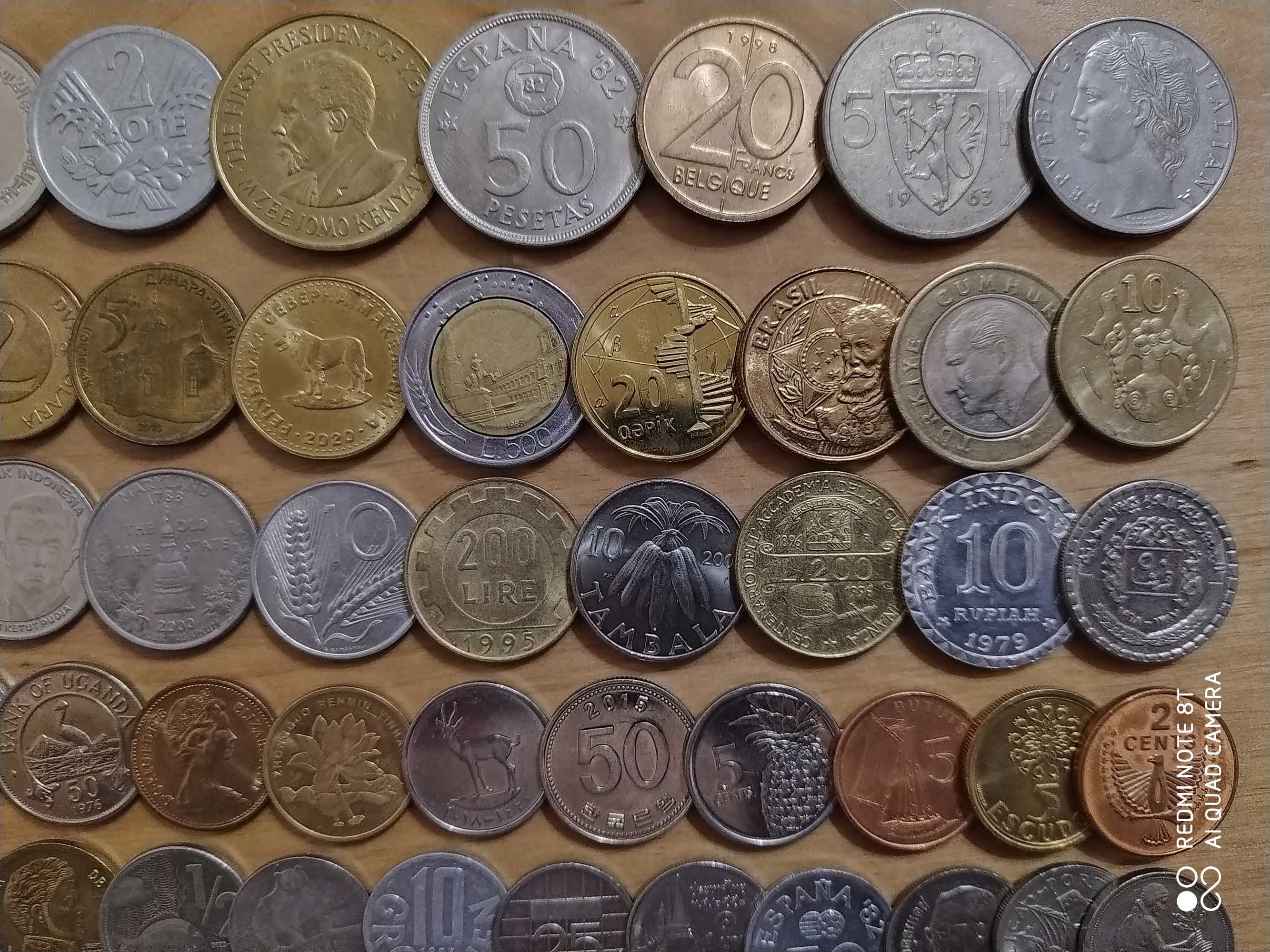 Монеты мира все континенты без повторов 104 шт №8