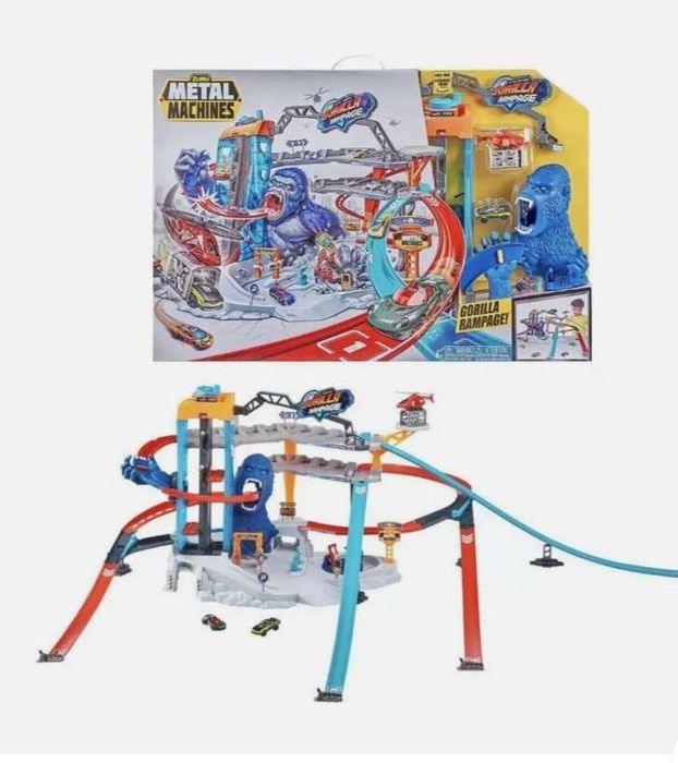 Pista de carros  Hot Wheels - Hot Gorilla Rampage Garage Playset