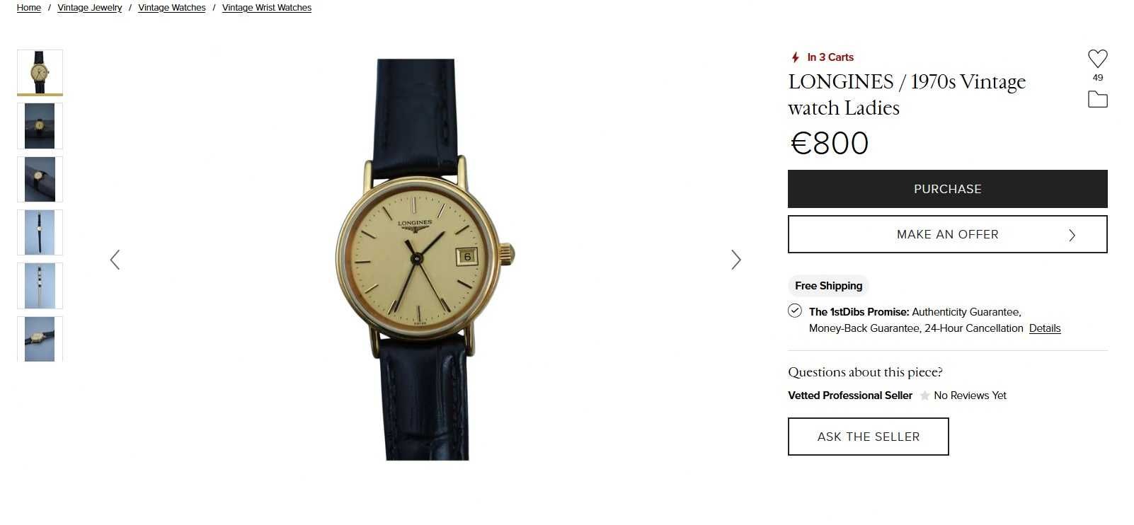 Zegarek Longines Grande Presence Classique 24mm Data Pozłacany Pudełko