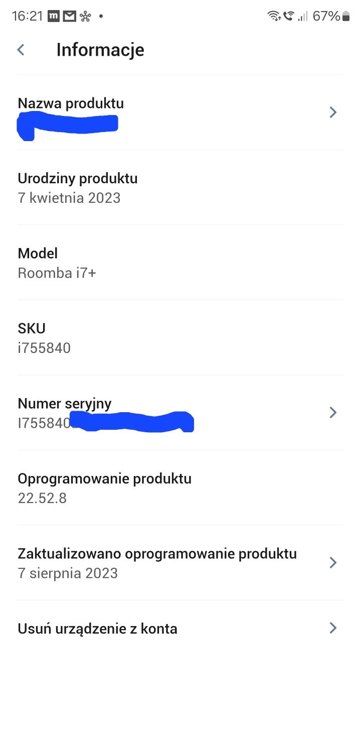 Robot sprzątający iRobot Roomba i7+ Stacja oczyszczająca (I7558)