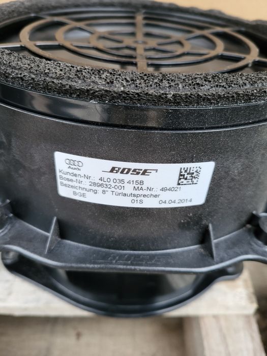 AUDI Q7 4L Głośniki Subwoofer Wzmacniacz BOSE Zestaw 4L0.035.382.A
