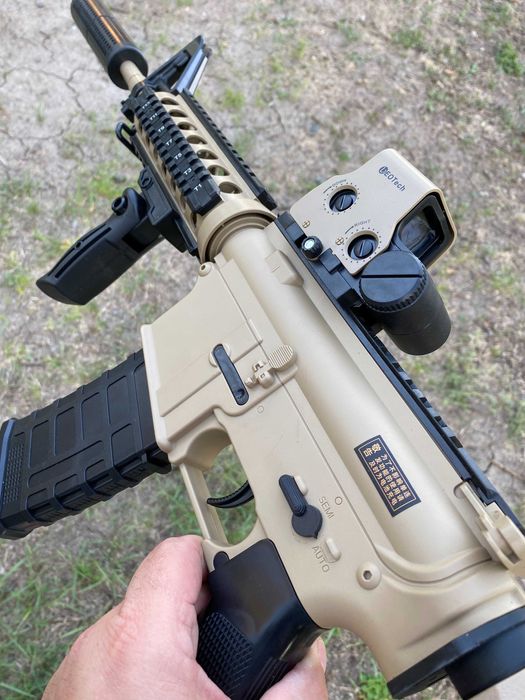 Іграшковий автомат М4А1 на орбізах  ВЕЛИКИЙ орбіган гель бластер