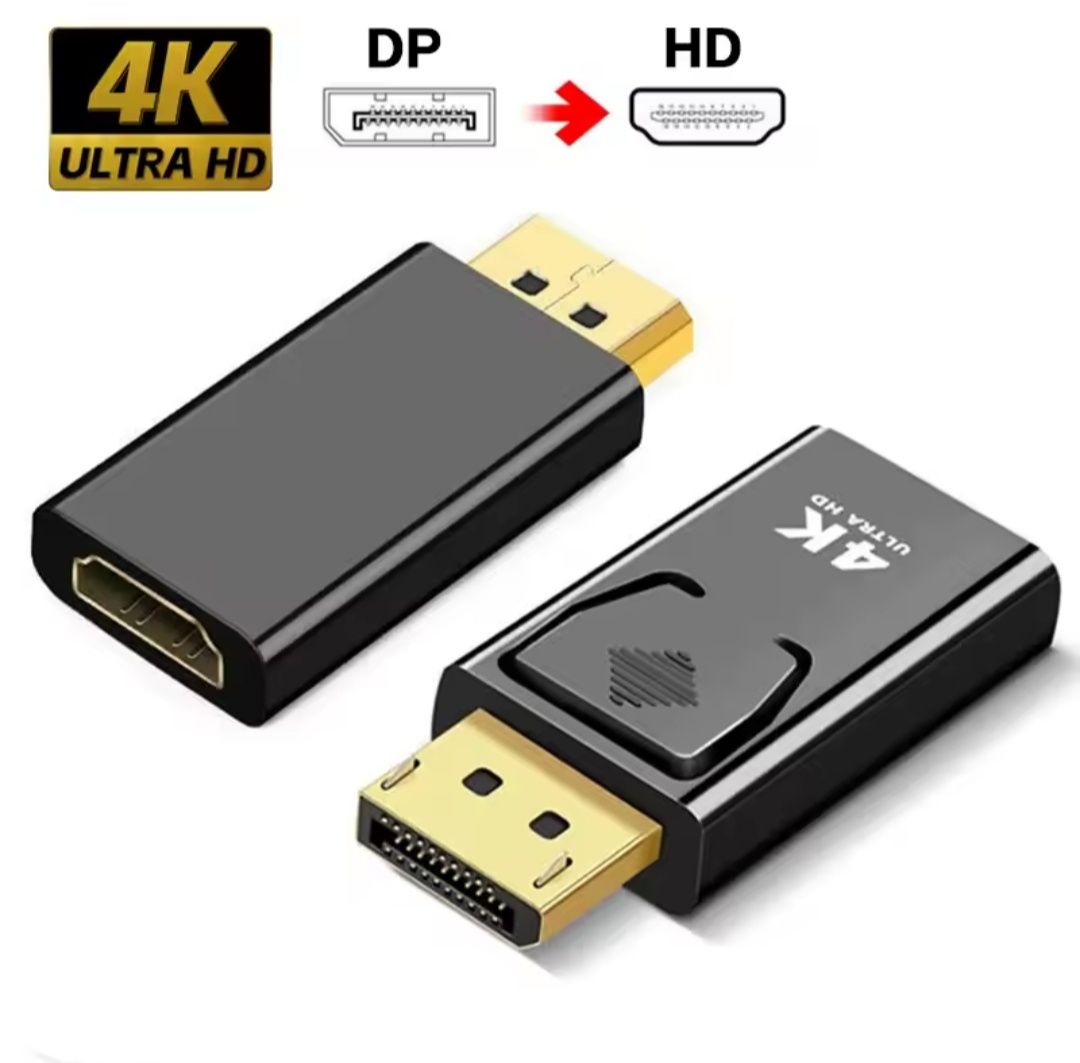 Переходник DisplayPort (DP) to HDMI 4K