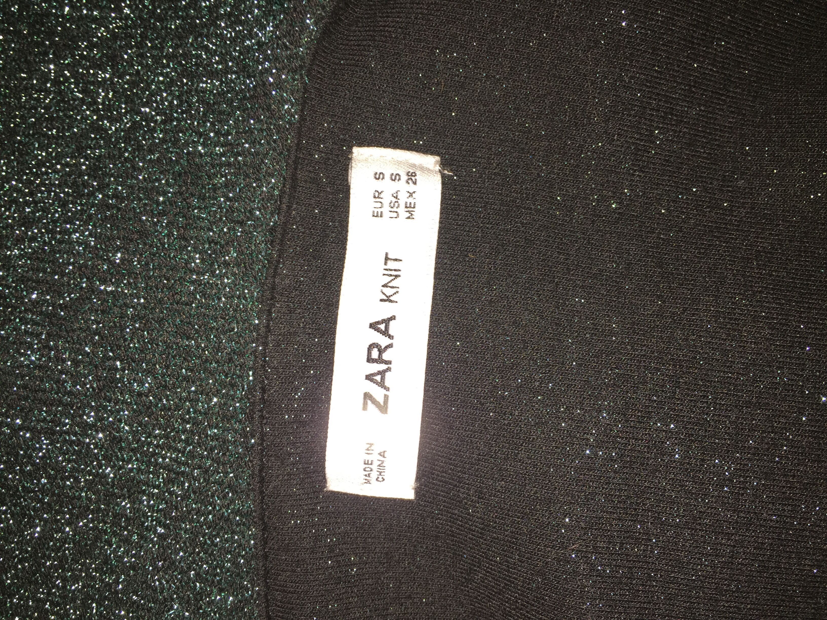 Боди Zara с воланом, джинсовая юбка Zara