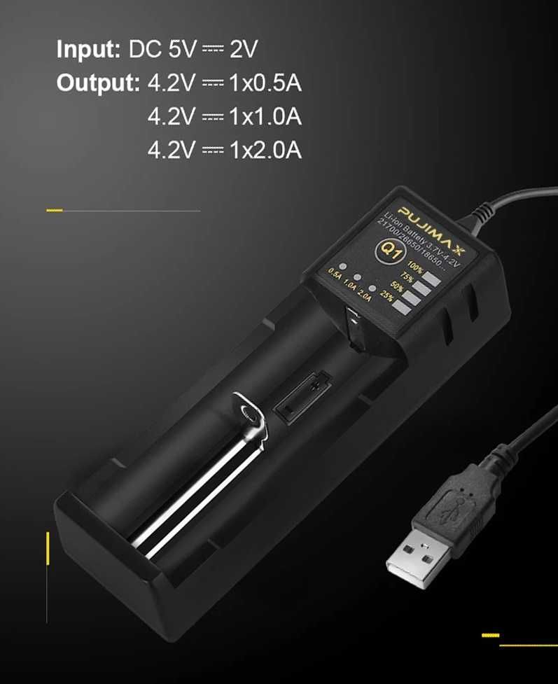 Ładowarka do akumulatorów Li-ion/Ni-MH/Ni-Cd PUJIMAX Q1