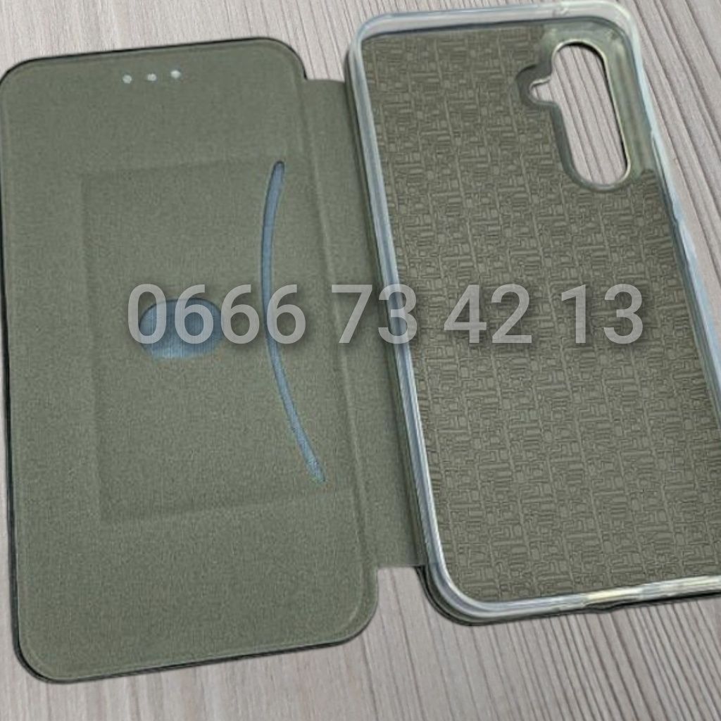 Чехол книжка на Samsung A54 кожаный чохол книжка шкіряний під карту