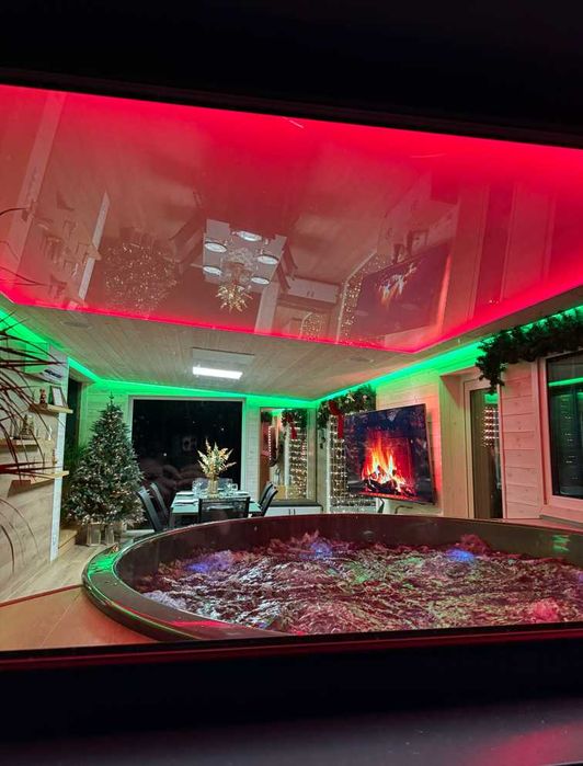 domek na święta dla 8 osób nad jeziorem sauna jacuzzi  bez sąsiadów