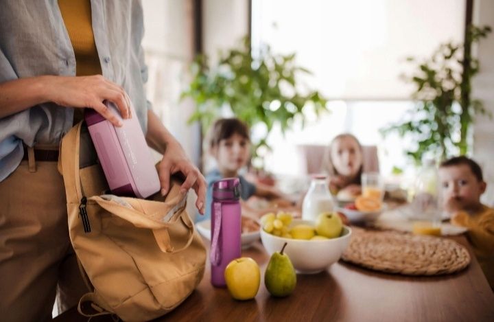 Sniadaniówka vesperbox różów fioletowa pojemnik do szkoły lunch
