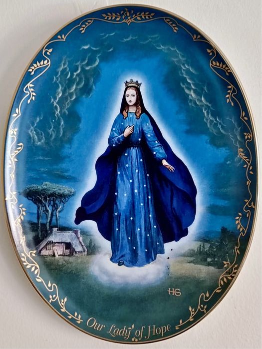 *BRADEX PEŁNY ZESTAW x12 MARIA MATKA BOŻA Kolekcjonerski Talerz obraz