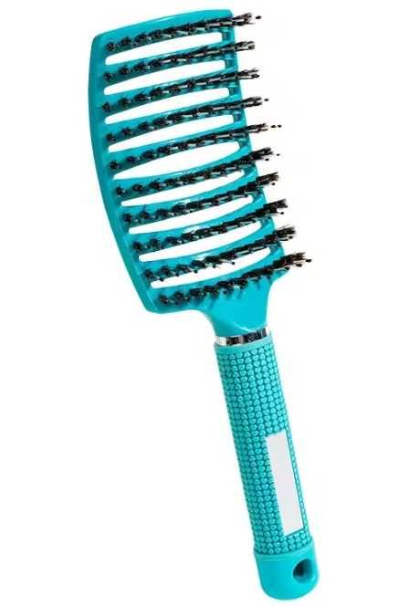 Profilowana szczotka do włosów z WŁOSIEM DZIKA, nie ciągnąca,delikatna