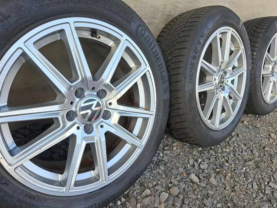 [K53] KOŁA ZIMOWE,ALUFELGI 17'' 5x112 VW Passat B8,T-Roc,Karoq,Skoda.