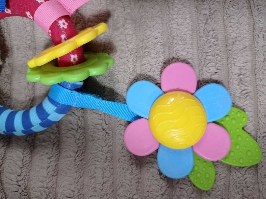 Chicco мягкая погремушка грызунок подвеска на кроватку коляску люльку