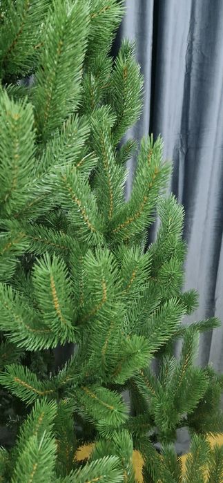 Ялинка штучна лита 1,8м зелена Преміум якість Елка искусственная литая