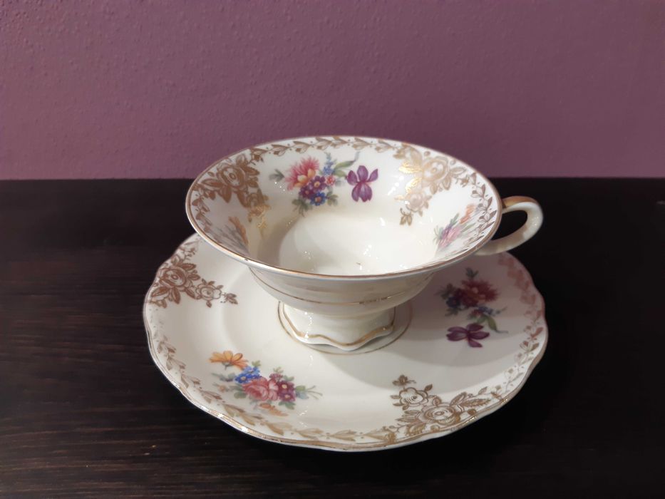 filiżanka Roschutz, ze spodeczkiem, porcelana