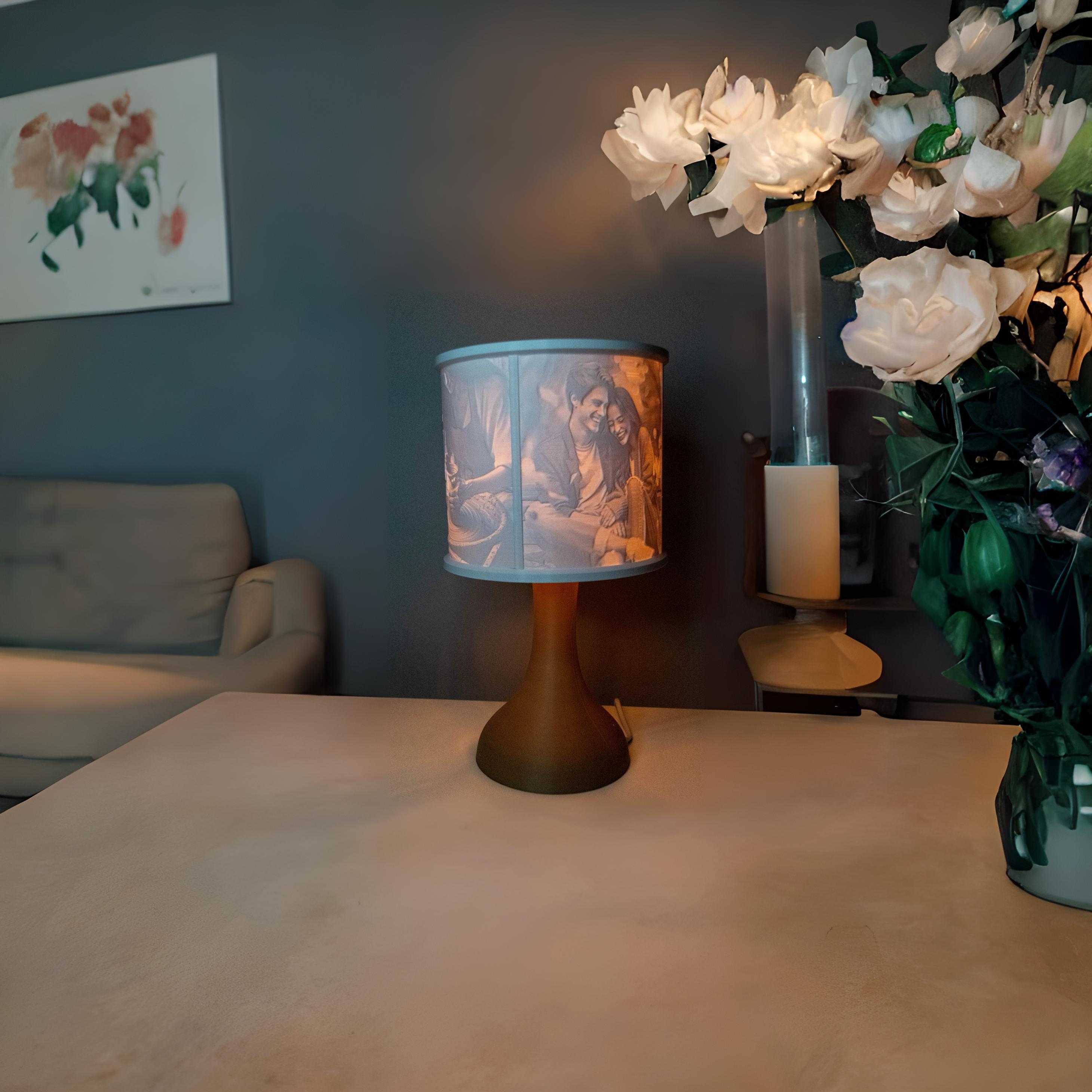 Personalizowana lampa z Twoimi Zdjęciami i żarówką-stwórz własny album