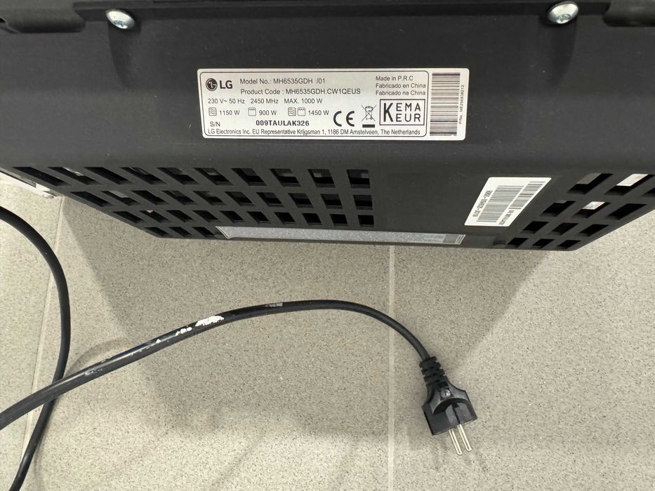 Microondas LG MH6535GDH