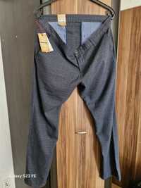 Spodnie męskie wizytowe w kratę pas 104 rozmiar XL Nowe