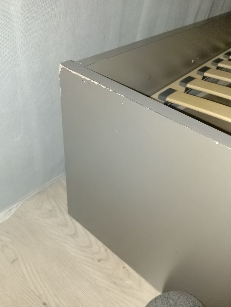Łóżko młodzieżowe BRW z szufladą i materacem 90x200
