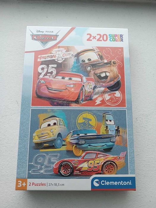 Puzzle Clementoni Disney Cars SuperColor 27x18,5cm 2x20 peças