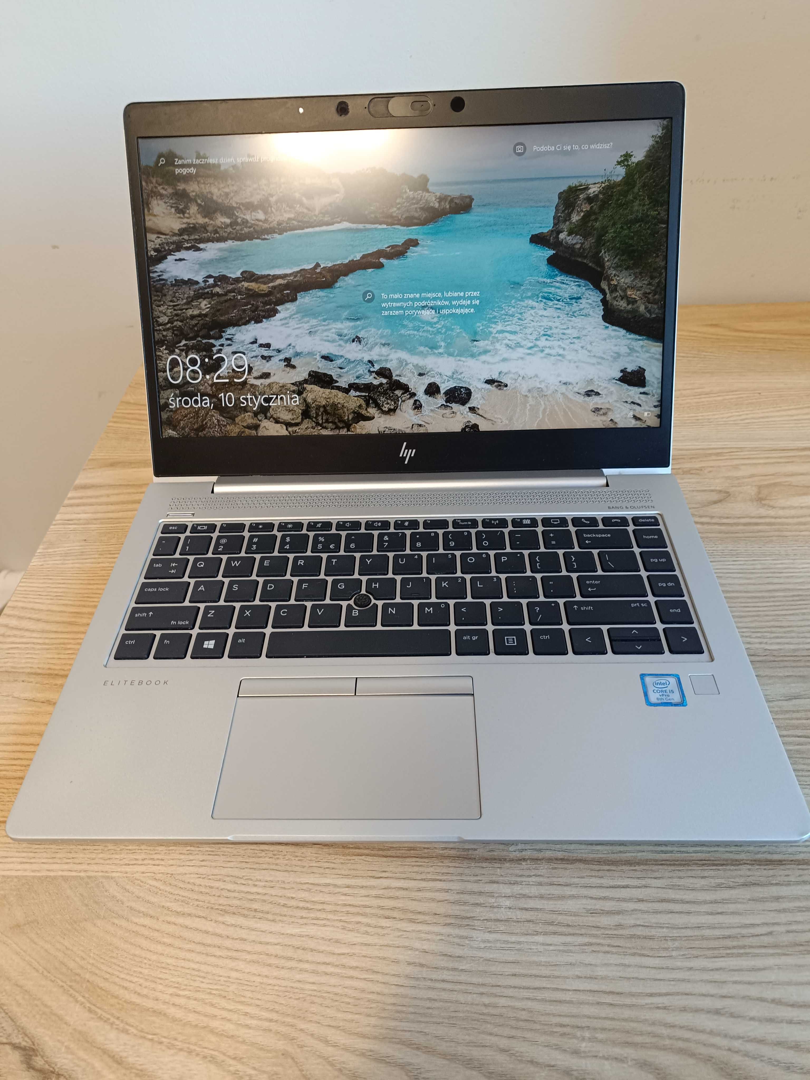 Laptop HP 840 G6 - i5-8250U - 8x1,9Ghz -  256/8 GB - Aluminiowy