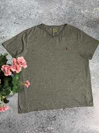 Серая футболка мужская новых коллекций Polo Ralph Lauren (Оригинал)