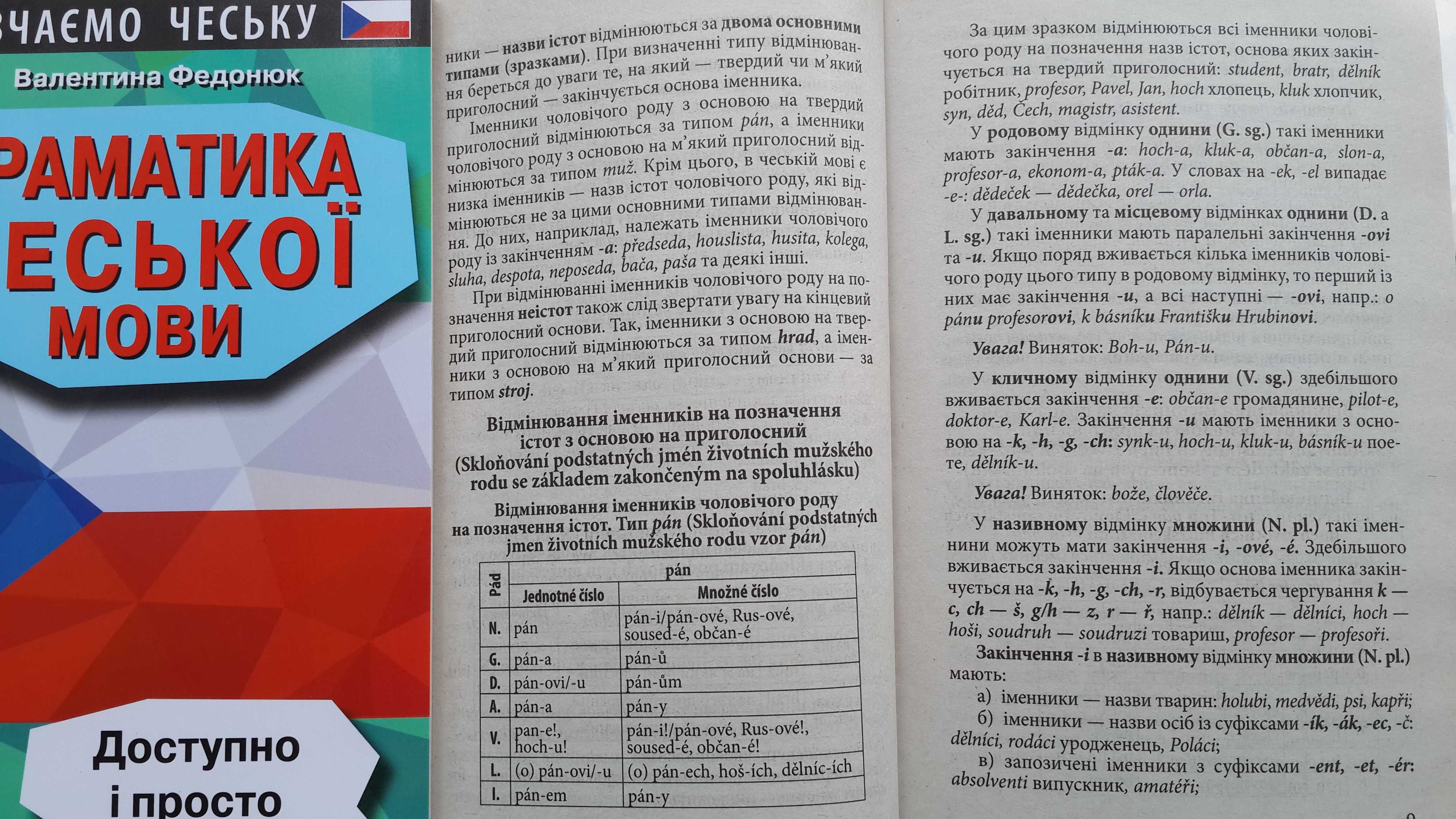 Граматика чеської мови доступно і просто Федонюк В. Арій