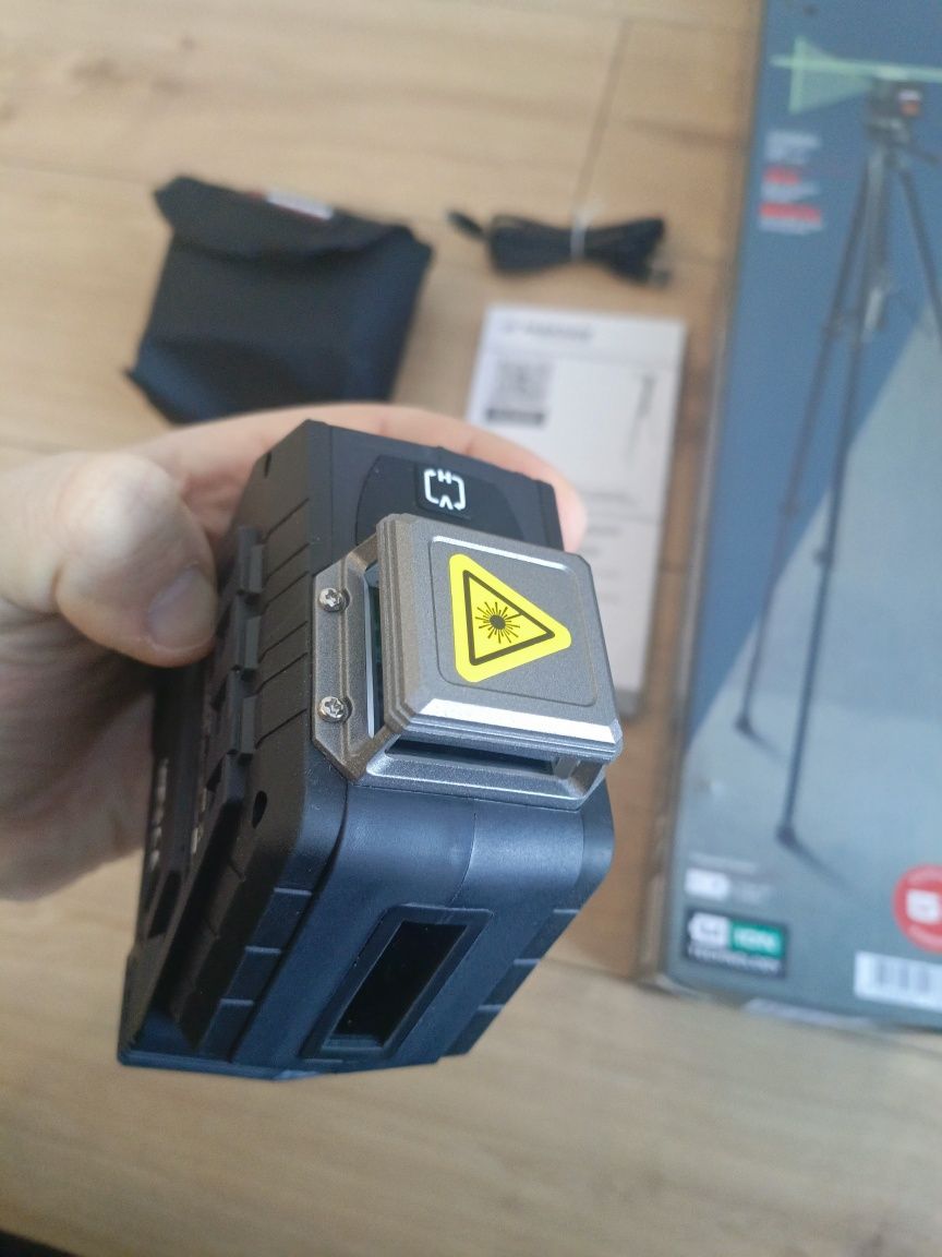 Nowy Gwarancja laser krzyżowy Parkside PKLLP B3 zielony statyw