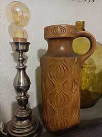 Vintage duży ceramiczny wazon Fat Lava Multi-Color 485-45 firmy Scheur