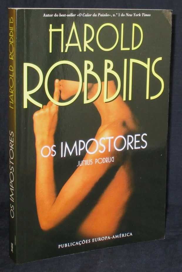 Livro Os Impostores Harold Robbins e Junius Podrug