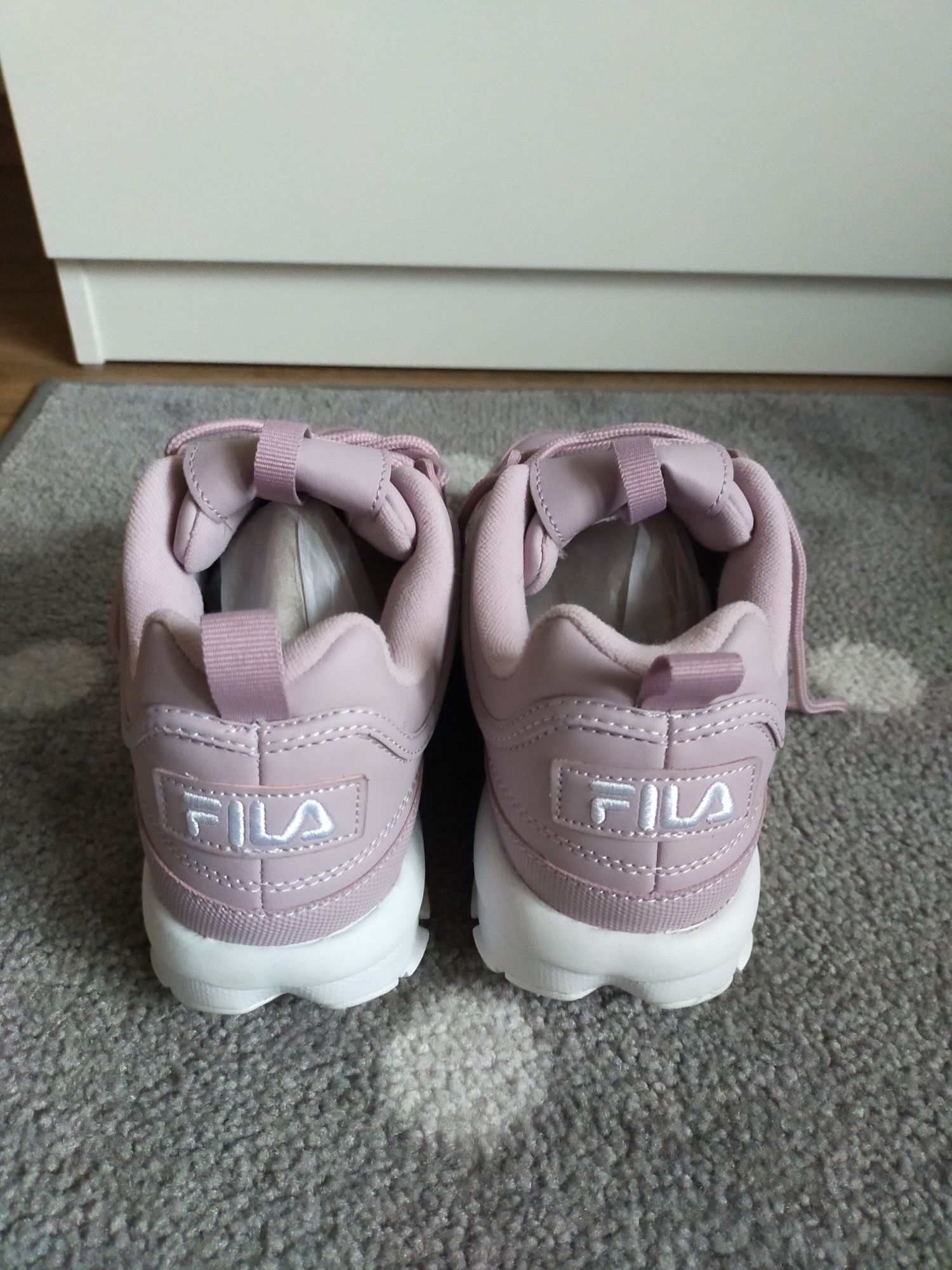 NOWE FILA Disruptor 37 38 trampki buty adidasy sneakersy pudrowy róż