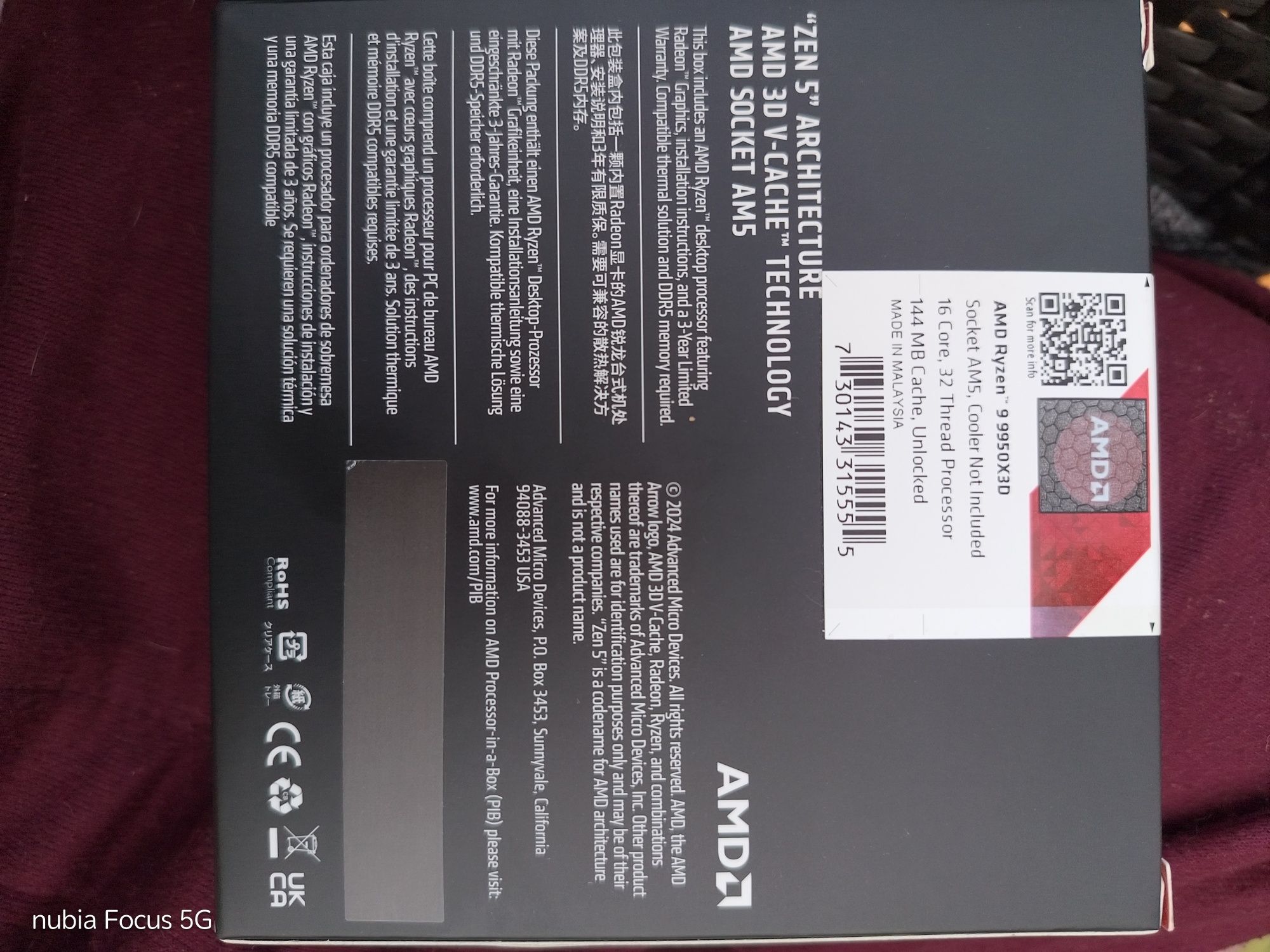 AMD RYZEN 9 9950X3D SERIES processor