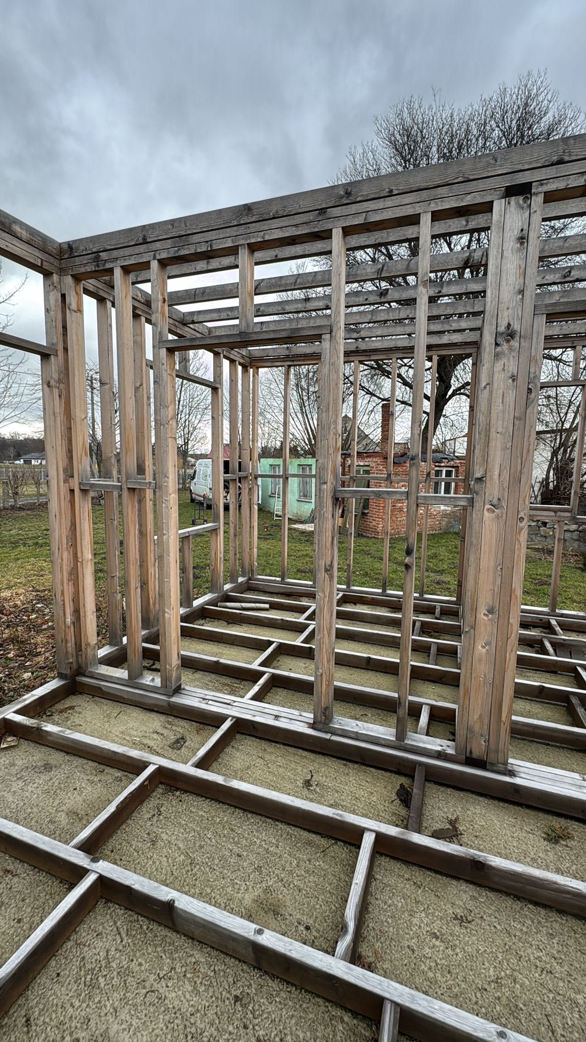 Stelaż domku letniskowego bez dachu 30m2