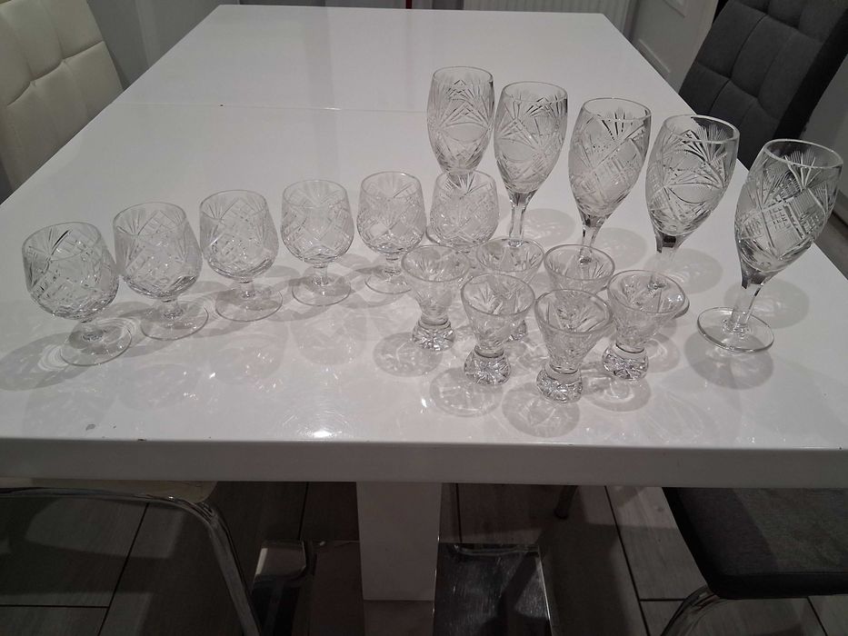 Kieliszki ,kryształy PRL