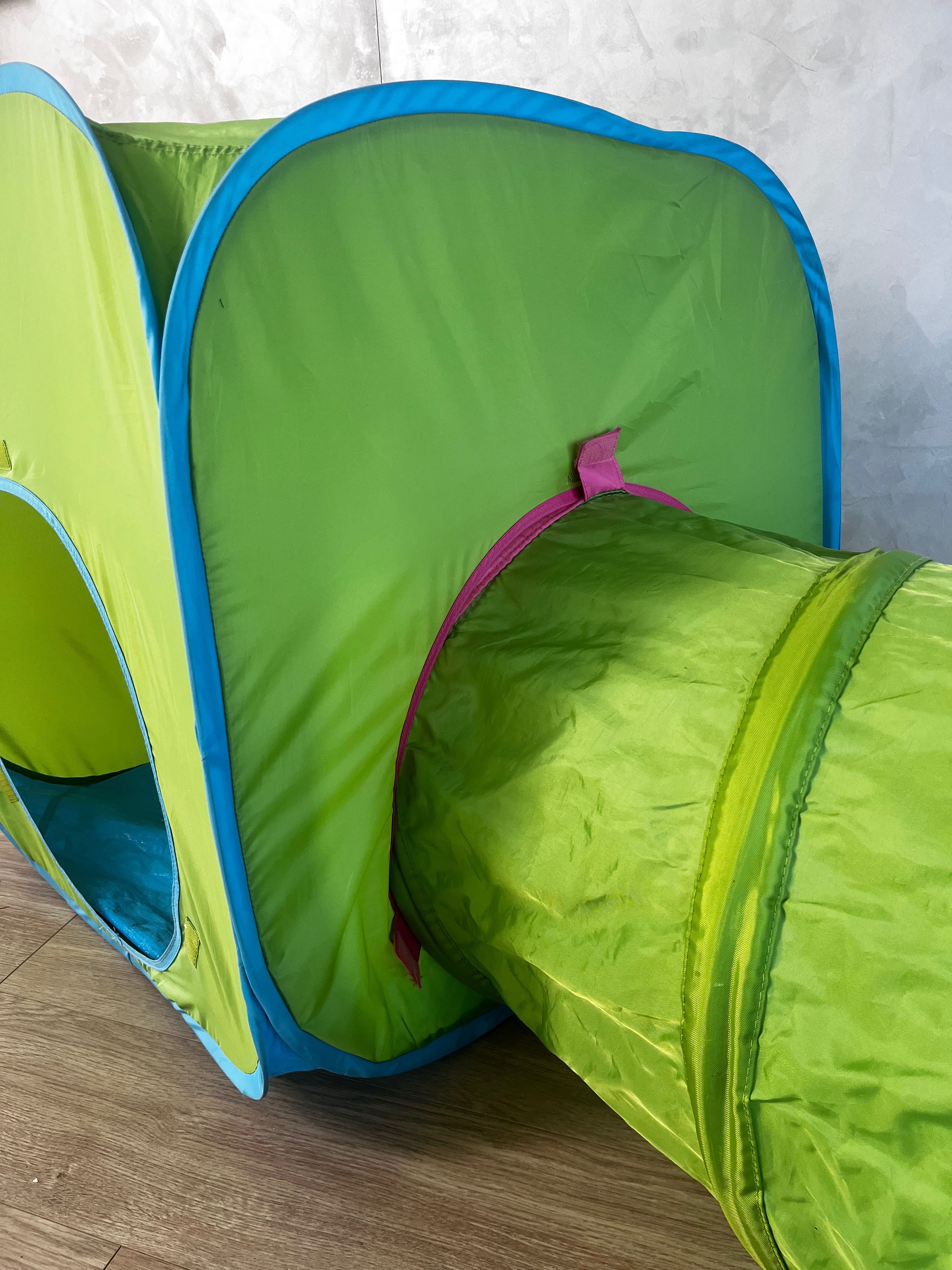 Namiot + tunel dziecięcy IKEA zielony DVÄRGMÅS