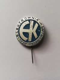 Przypinka Pin Elektrownia Konin 1958 - 1978 EK odznaka PRL