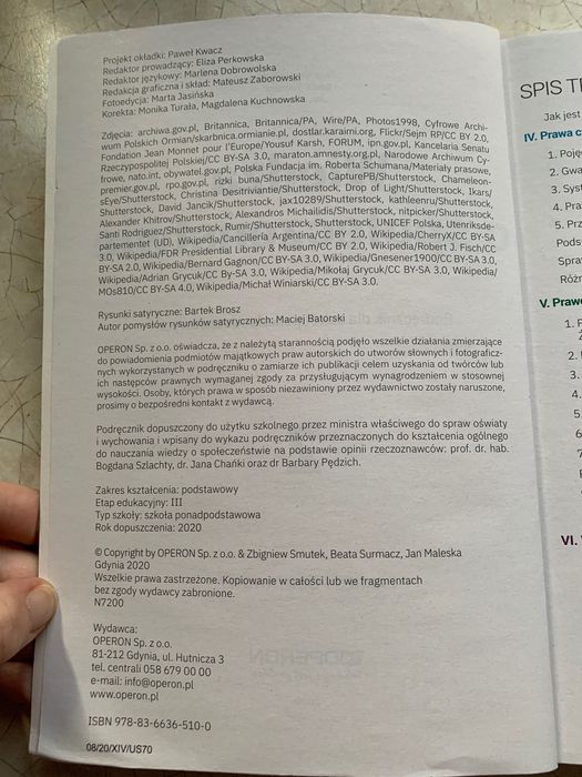 WOS OPERON klasa 2 lic i tech zakres podstawowy