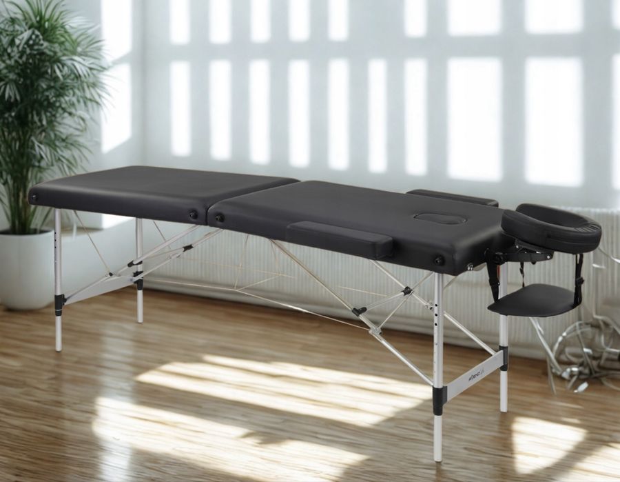 stół do masażu aveno life czarny