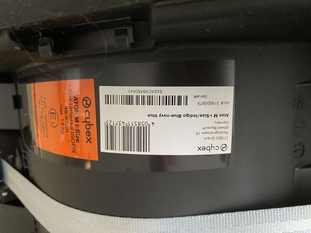 Cybex aton M i-size fotelik samochodowy, nosidełko