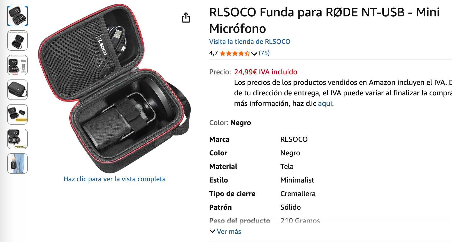 Microphone NT-USB Mini RODE + case