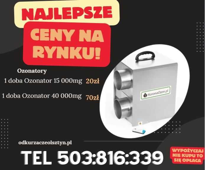 Wynajem odkurzaczy Piorących | Myjek Ciśnieniowych |Ozonatorów Olsztyn