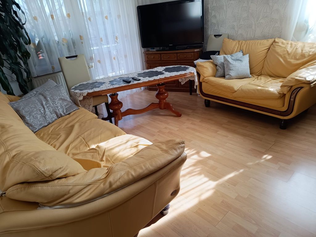 Komplet wypoczynek zestaw  skórzany Nieri  2+3  SKÓRA!!