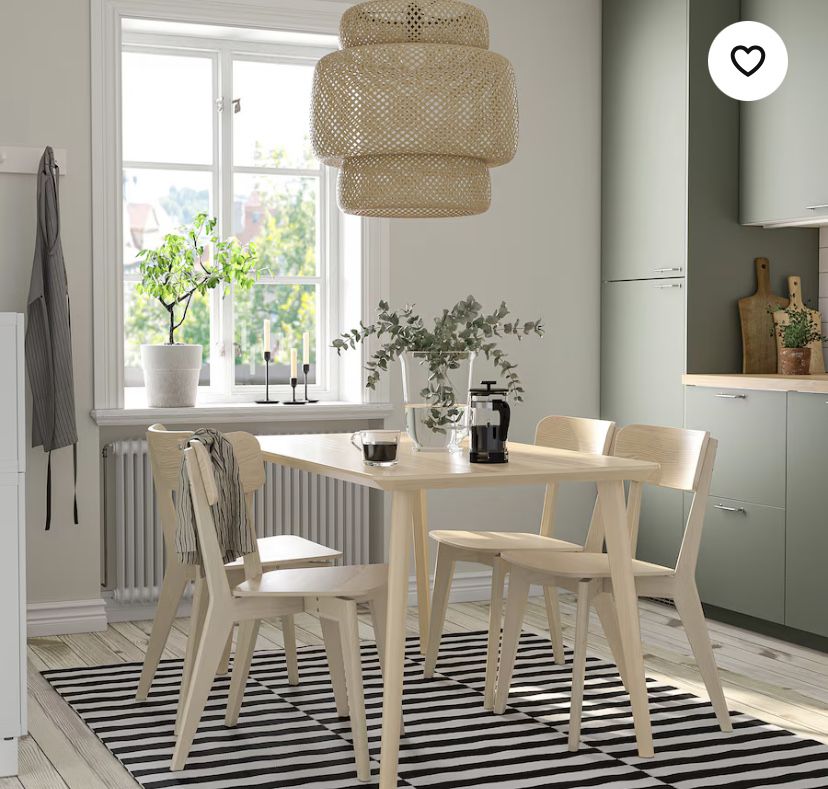 IKEA okazja! Lisabo stół drewniany solidny duży jasny