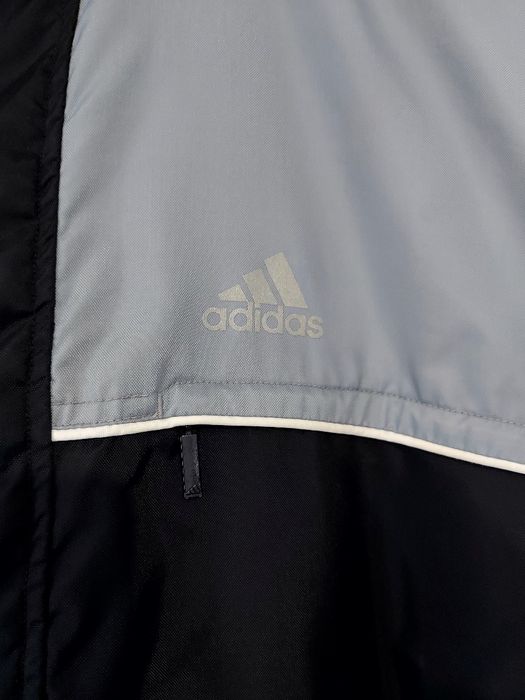 Oryginalna kurtka Adidas ocieplana pikowana roz XL z kapturem modna