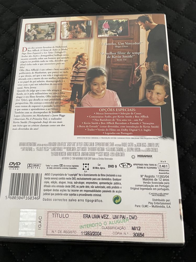 DVD Era Uma Vez Um Pai